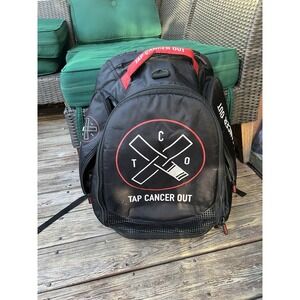 Tap Cancer Out Gear Bag Backpack  Jiu Jitsu Taekwondo Duffel Karate Black Red